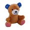 4 1/4" x 4 1/2" Patriotic Stars & Stripes Stuffed Bears 12 Pieces